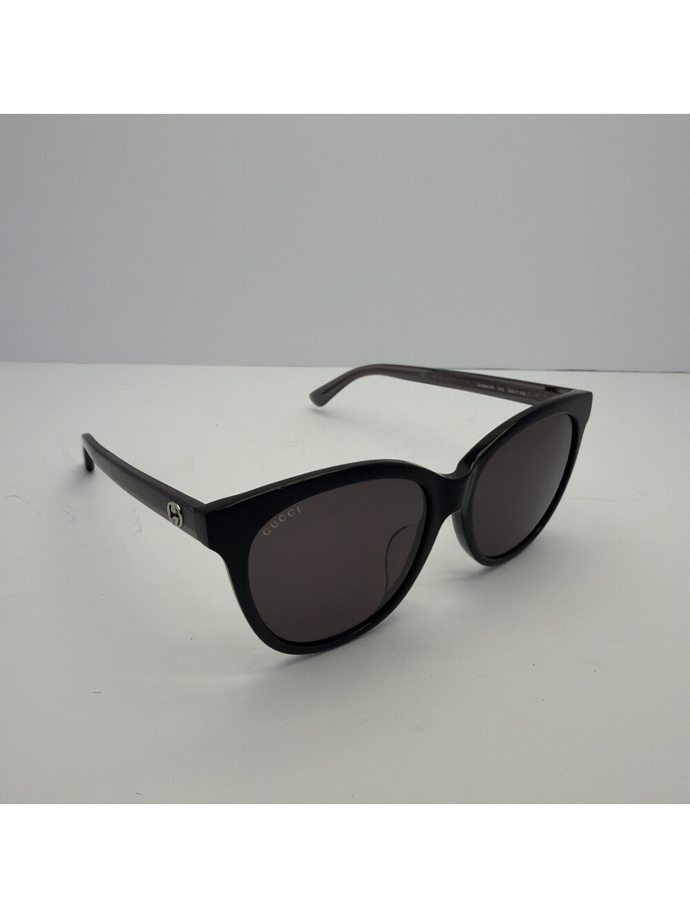 New GUCCI GG0081SK 002 56mm Black Gray GG Interlock Sunglasses Italy